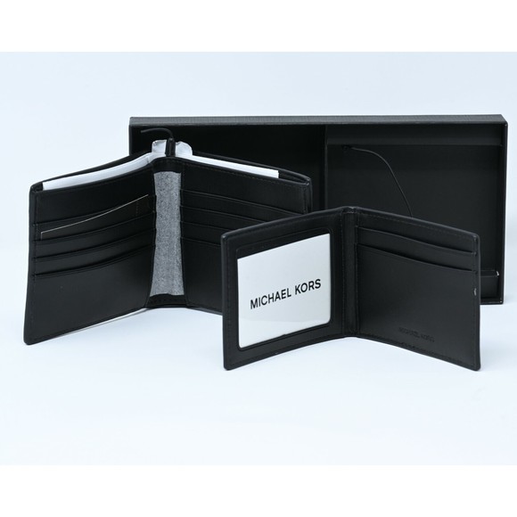 MICHAEL KORS 3 in 1 Wallet Box Set Signature/Stripe PVC Admiral Multi NWT $178 - Picture 2 of 6